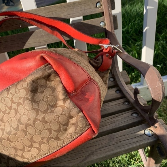 Coach legacy stripe signature bag - Picture 4 of 9